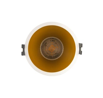 DENKIRS DK3026-WG Встраиваемый светильник, IP 20, 10 Вт, GU5.3, LED, белый золотой, пластик