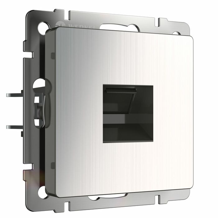 Werkel W1181002  Розетка Ethernet RJ-45 (глянцевый никель)