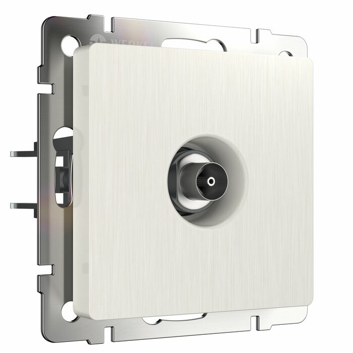 Werkel W1183013  ТВ-розетка оконечная (перламутровый рифленый)