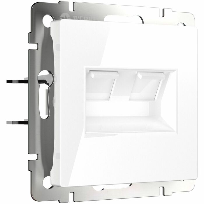 Werkel W1181101  Розетка двойная Ethernet RJ-45 (белый)