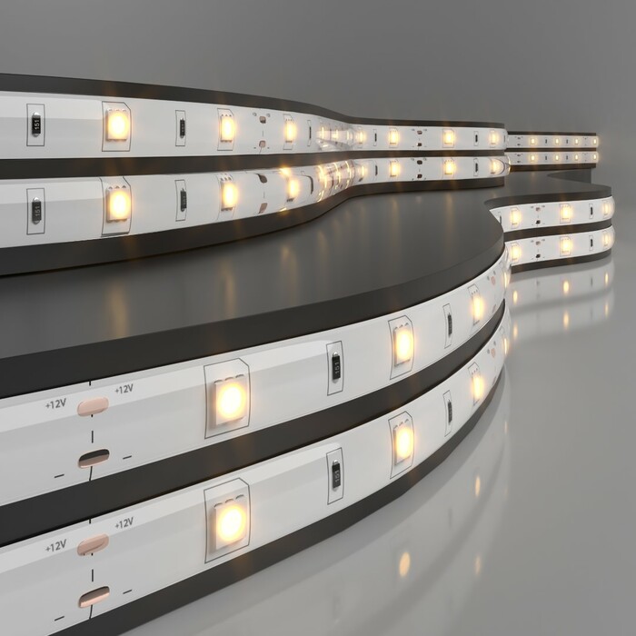 ELEKTROSTANDART 5050 12V 30Led 7,2W IP65 Лента свет 30Led 7,2W IP65 3300K теплый белый(цена за 1м)