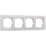 Werkel W0041117  Рамка на 4 поста Favorit (дымчатый,стекло)