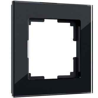 Werkel W0011108  Рамка на 1 пост Favorit (черный,стекло)