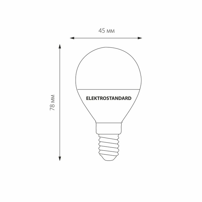 ELEKTROSTANDART BLE1405   Светодиодная лампа Mini Classic  LED 7W 3300K E14 матовое стекло