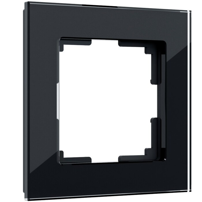 Werkel W0011108  Рамка на 1 пост Favorit (черный,стекло)