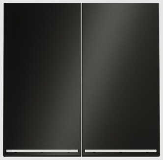 Voltum Клавиши для выключ переключ двухклавишного с подсветкой, S70 Metal (антрацит) VLSM000412