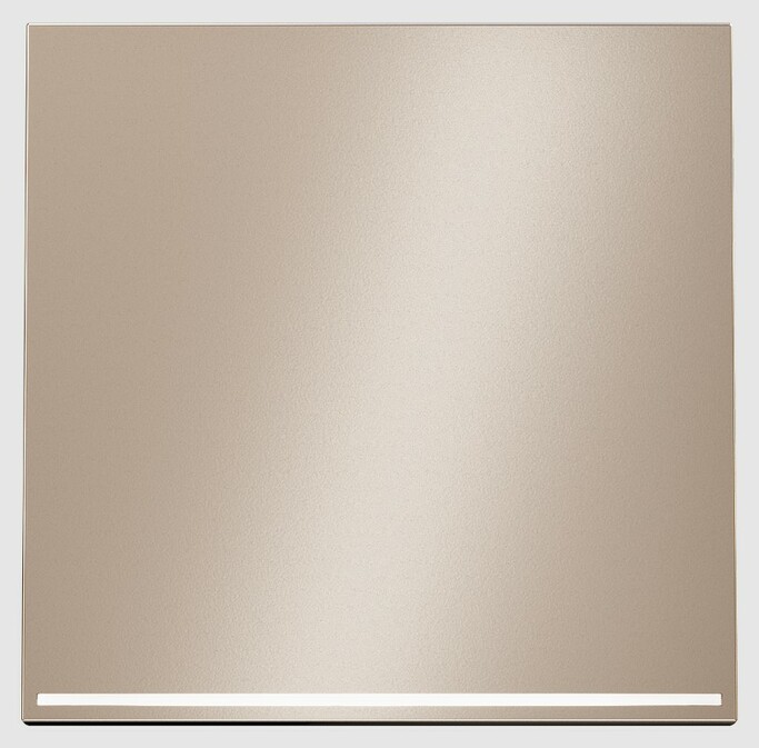 Voltum Клавиша для выкл перекл одноклавишного с подсветкой, S70 Metal (платина) VLSM000210