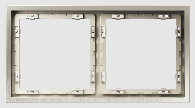 Voltum Рамка металлическая на 2 поста, S70 Metal (никель) VLSM120211