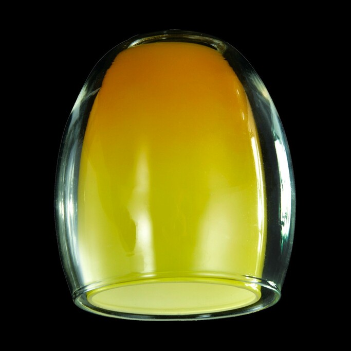 ЕВРОСВЕТ плафон 9808 желтый+прозрачный, арт. 70435 (Е14)
