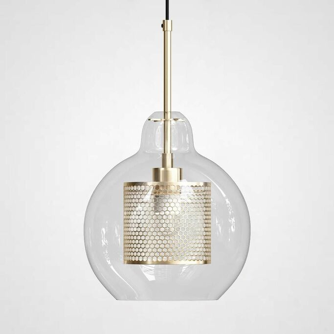 Подвесной Светильник Catch F Pear Brass D25 By Imperiumloft