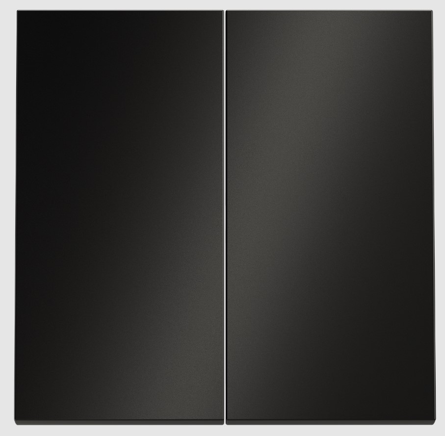 Voltum Клавиши для выключателя переключателя двухклавишного, S70 Metal (антрацит) VLSM000312