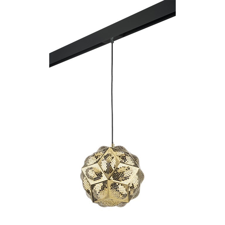 LIGHTSTAR PRO724312 Светильник д 1-фазн трека FERMO 1х40W E27 ЗОЛОТО ЧЕРНЫЙ (724312+595007)