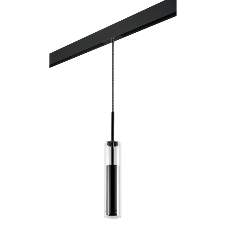 LIGHTSTAR PRO756017 Светильник д 1-фазн трека CILINO 1х40W GU10 МАТОВЫЙ ЧЕРНЫЙ (756017+595007)