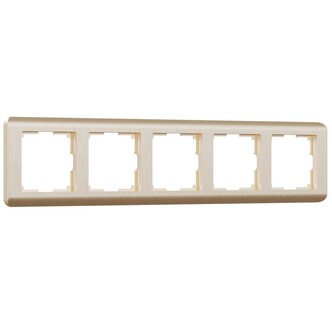 Werkel W0052111  Рамка на 5 постов Stream (шампань)