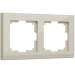 Werkel W0021803  Рамка на 2 поста Stark (слоновая кость)