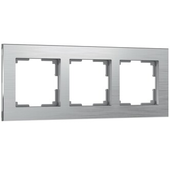 Werkel W0031706  Рамка на 3 поста Aluminium (алюминий)