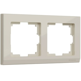 Werkel W0021803  Рамка на 2 поста Stark (слоновая кость)