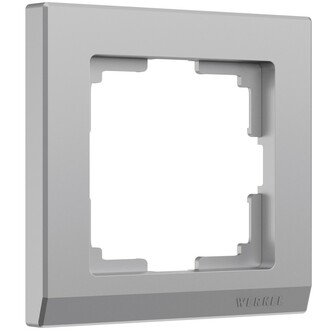 Werkel W0011806  Рамка на 1 пост Stark (серебряный)
