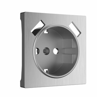 Werkel W1179509  Накладка для розетки USB (cеребряный рифленый)