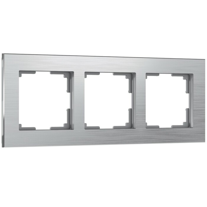 Werkel W0031706  Рамка на 3 поста Aluminium (алюминий)