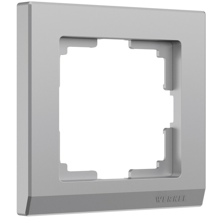 Werkel W0011806  Рамка на 1 пост Stark (серебряный)