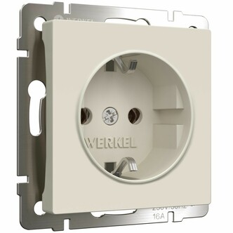 Werkel W1171062  Розетка с заземлением (айвори матовый)