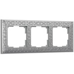 Werkel WL07-Frame-03  Рамка на 3 поста (матовый хром)