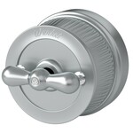 Werkel WL19-01-05  Выключатель на 4 положения двухклавишный (Матовый хром) Ретро