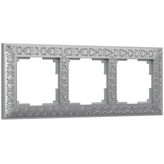 Werkel WL07-Frame-03  Рамка на 3 поста (матовый хром)