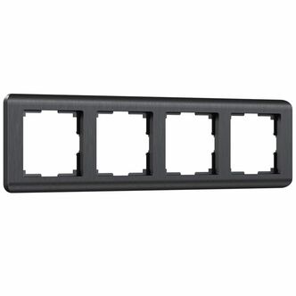 Werkel WL12-Frame-04   Рамка на 4 поста (графит)
