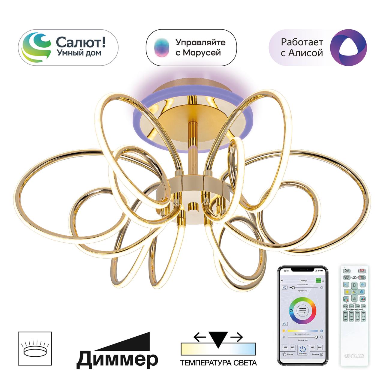 Люстра CITILUX SALMA SMART CL224A162