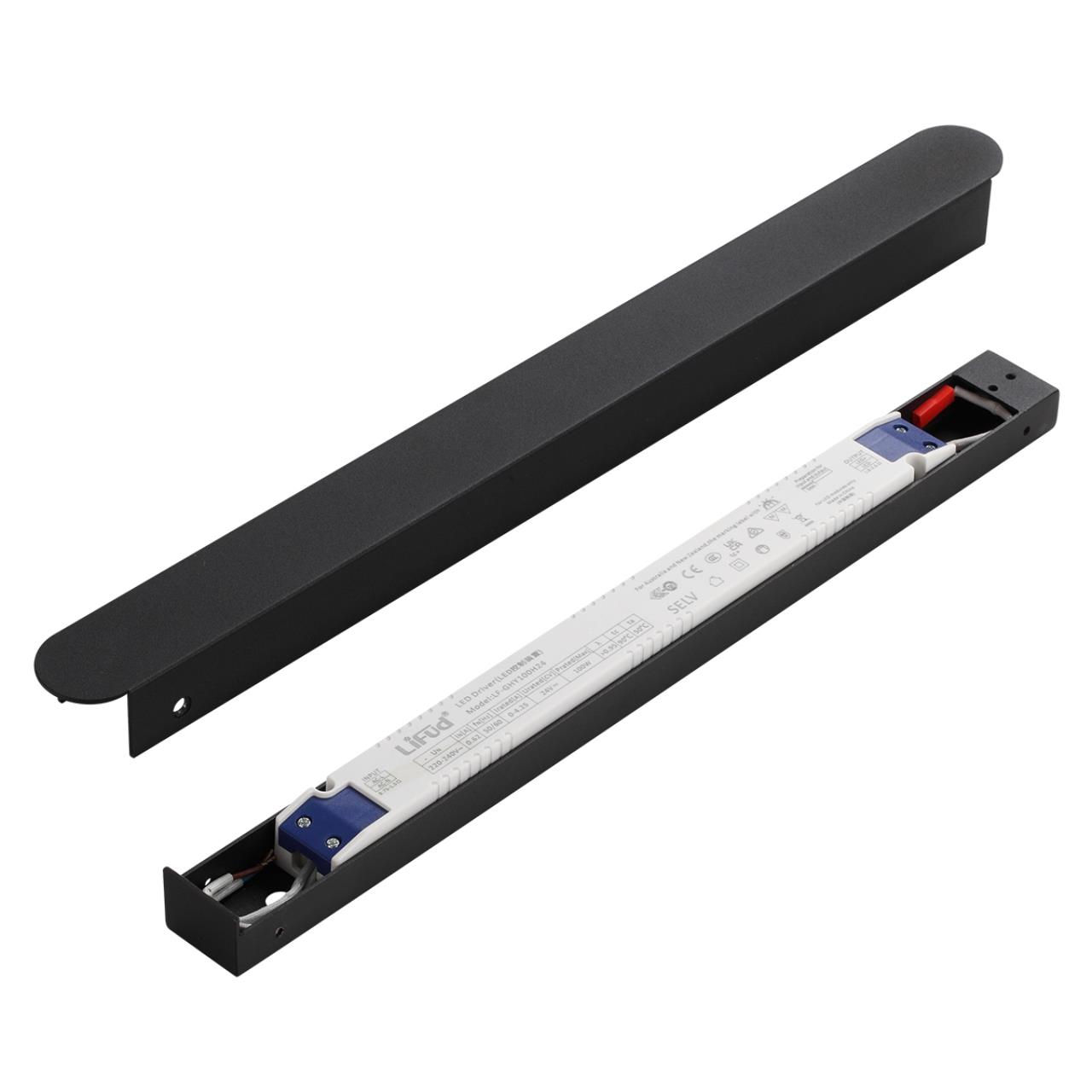 ODEON LIGHT 357786BL LEDA ODL26 (Для артикулов 7155) Драйвер  металл черный  IP20 LED 100W 24V FINO 