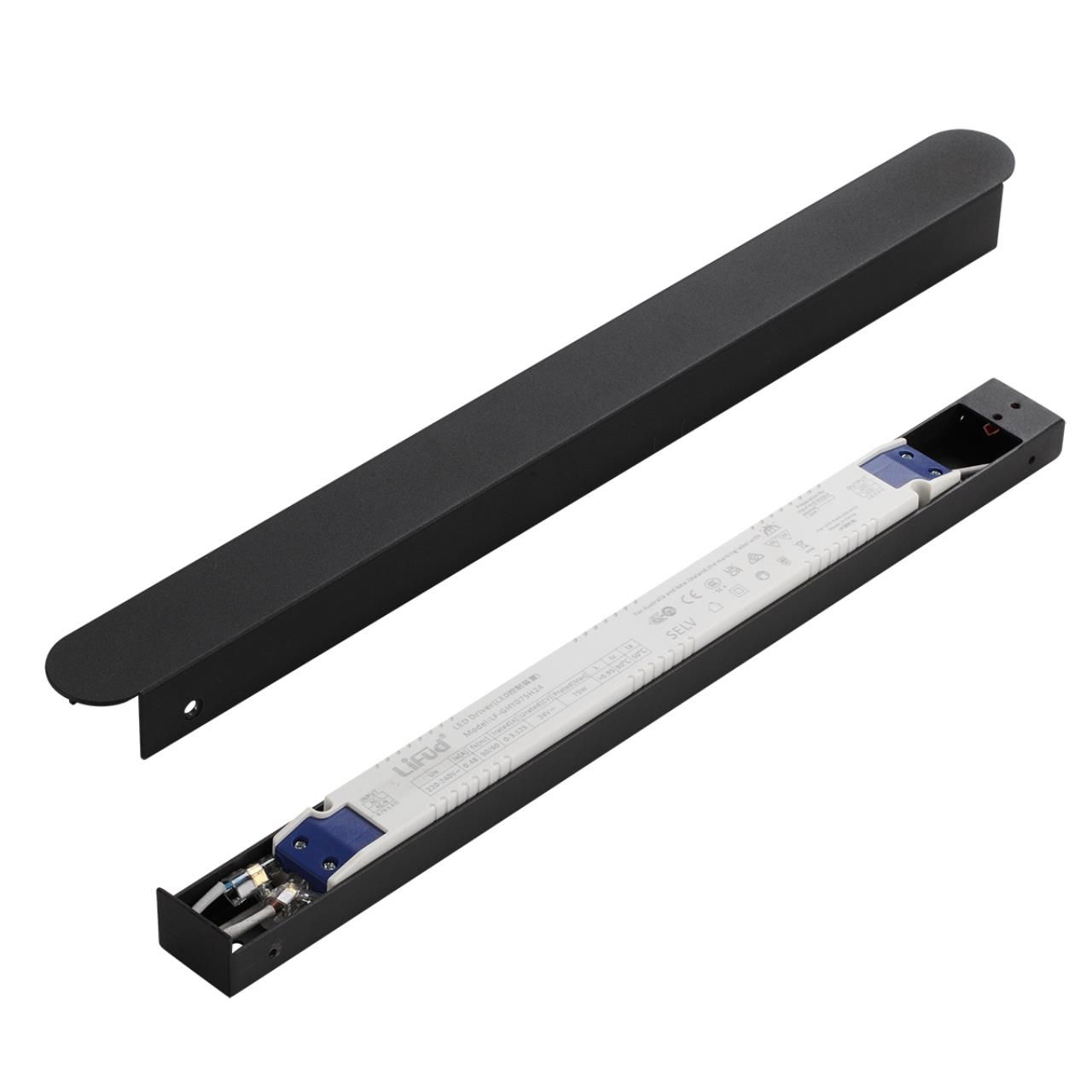 ODEON LIGHT 357785BL LEDA ODL26 (Для артикулов 7155) Драйвер металл черный IP20 LED 75W 24V FINO XS