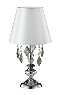 Лампа настольная CRYSTAL LUX MERCEDES LG1 CHROME/SMOKE
