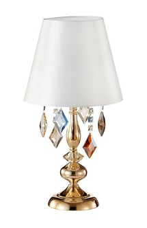 Лампа настольная CRYSTAL LUX MERCEDES LG1 GOLD/COLOR