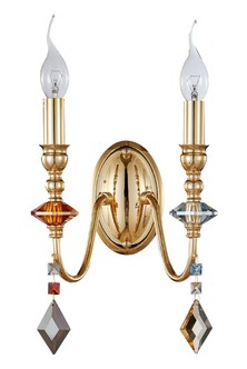 Бра CRYSTAL LUX MERCEDES AP2 GOLD/COLOR