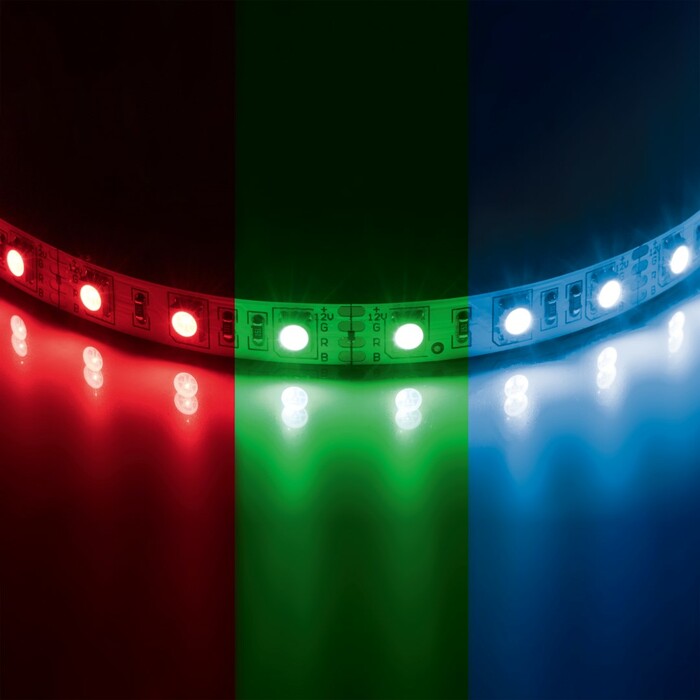 LIGHTSTAR 400050 Лента 5050LED 12V 14.4W m 60LED m 10-12lm LED IP20 RGB 200m box ЦВЕТНАЯ