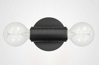 Бра Rh Utilitaire Inline Sconce Black By Imperiumloft