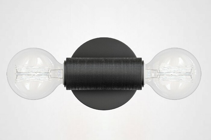 Бра Rh Utilitaire Inline Sconce Black By Imperiumloft