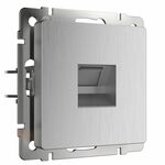 Werkel W1181009  Розетка Ethernet RJ-45 (cеребряный рифленый)