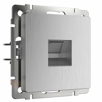 Werkel W1181009  Розетка Ethernet RJ-45 (cеребряный рифленый)
