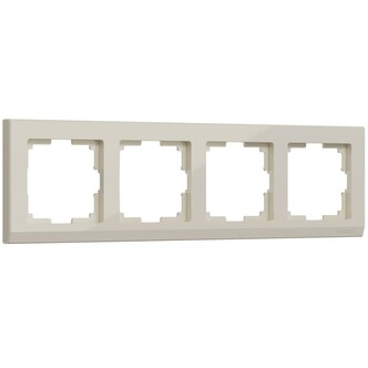 Werkel W0041803  Рамка на 4 поста Stark (слоновая кость)