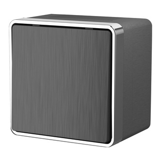Werkel W5010204  Выключатель одноклавишный влагозащищенный Gallant (графит рифленый)