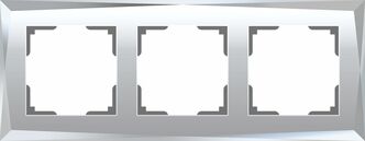 Werkel W0031220  Рамка на 3 поста Diamant (зеркальный)