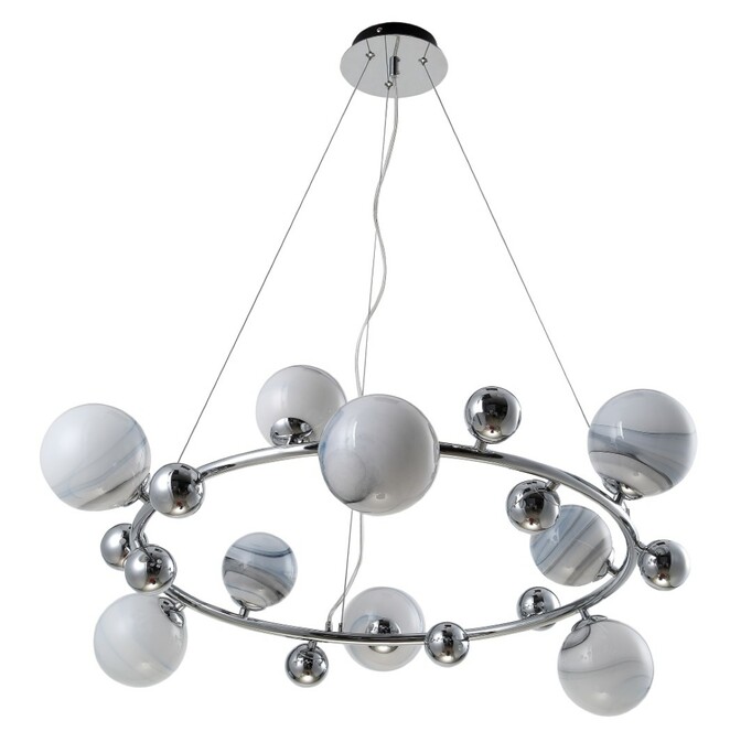 Люстра CRYSTAL LUX SALVADORE SP9H CHROME