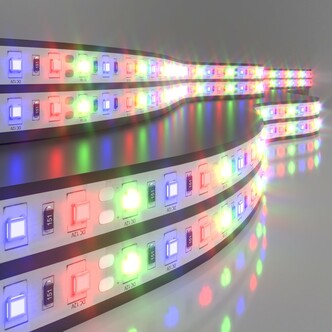 ELEKTROSTANDART Лента светодиодная 60Led 14,4W IP20 мул (5050 12V 60Led 14,4W IP20 RGB) (цена за 1м)