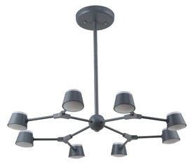 Люстра CRYSTAL LUX MADRID SP8 GRAY