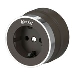 Werkel W5871052  Розетка с заземлением Vintage (мокко матовый хром)