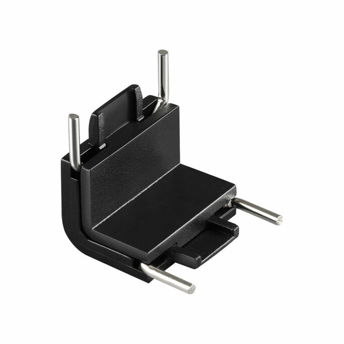 NOVOTECH 135271 SHINO NT24 черный Соединитель с токопроводом &amp;quot Г&amp;quot  (потолок стена) для низко