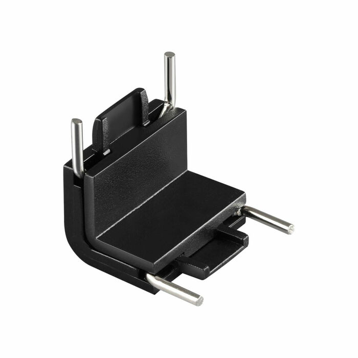 NOVOTECH 135271 SHINO NT24 черный Соединитель с токопроводом &amp;quot Г&amp;quot  (потолок стена) для низко